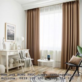 RÈM CỬA GẤM BỐ TRƠN – BLACKOUT 60%